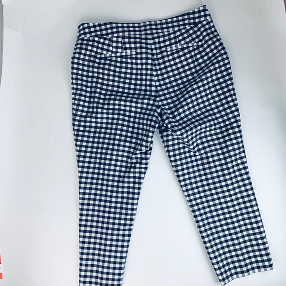 💰SALE Ann Taylor Gingham Kate Cropped Leg Pants - Picture 4 of 5